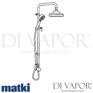Matki 2/1012 Absolute Retro Shower Kit Spare Parts